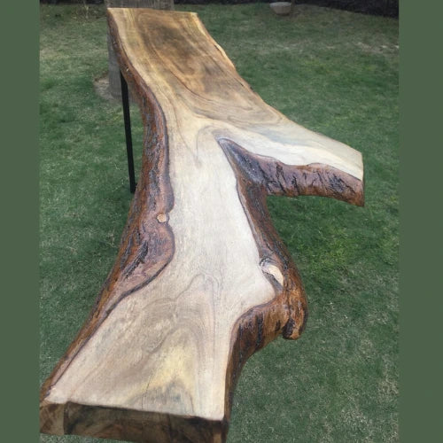 Live Edge Console Table – Handcrafted Rustic Wooden Accent Table