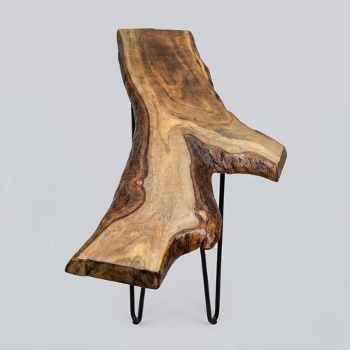 Live Edge Console Table – Handcrafted Rustic Wooden Accent Table