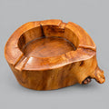 Handcrafted Natural Wood Tree Stump Ashtray – Rustic Wooden Ashtray