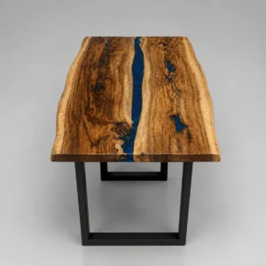 Black River Dining Table – Premium Solid Wood Dining Table | Live Edge Decor