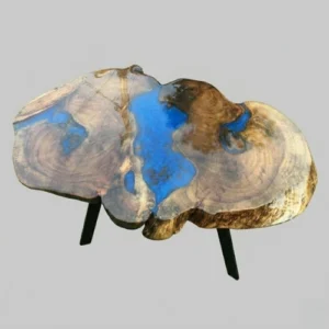 Blue Resin Side Table – Stylish Accent for Modern Interiors